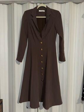 Amanda Uprichard Brown Blazer Dress Small